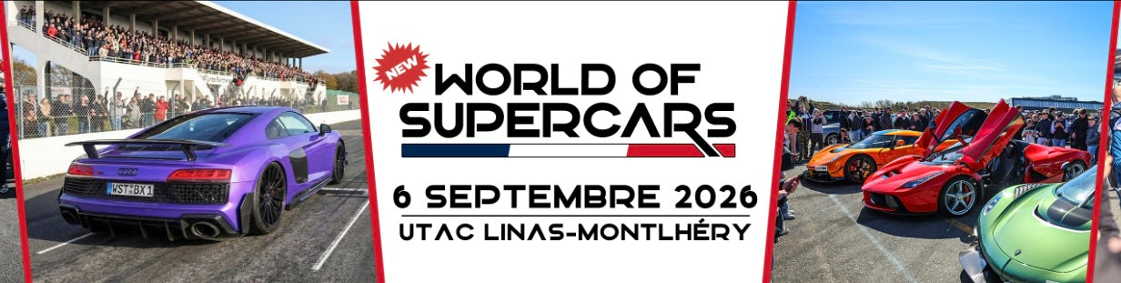 World of Supercars Paris 2026 — FYOIL official partner banner